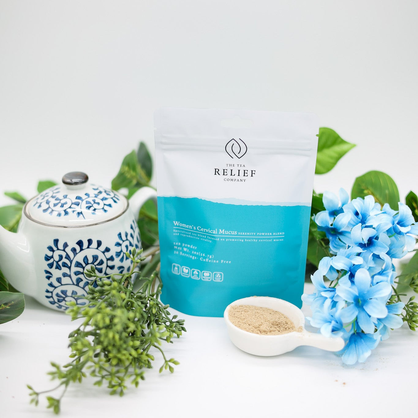 Herbal Tea Blends | Serenity Blend Powder | The Tea Relief Company