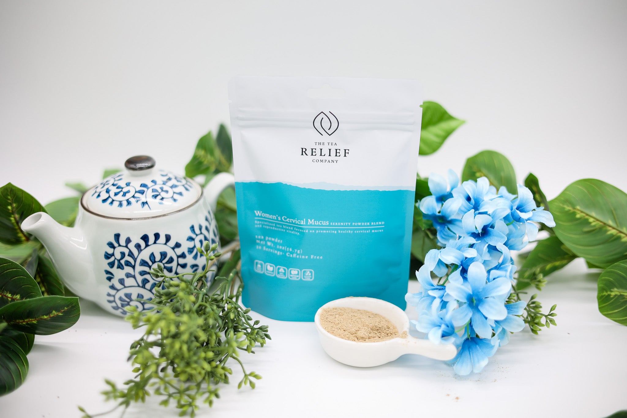 Herbal Tea Blends | Serenity Blend Powder | The Tea Relief Company