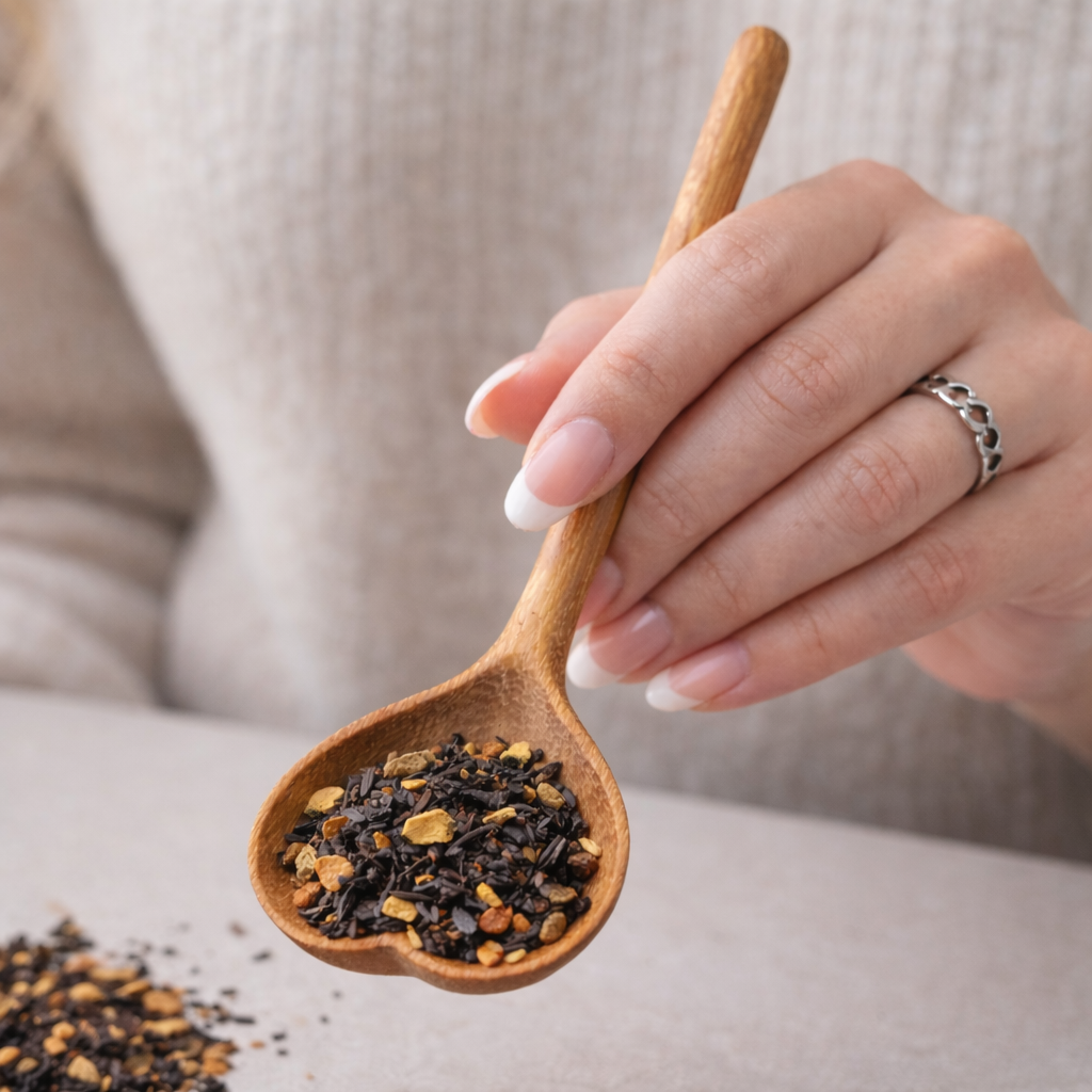 Heartwood Tea Scoop – Wooden Spoon for Tea & Rituals
