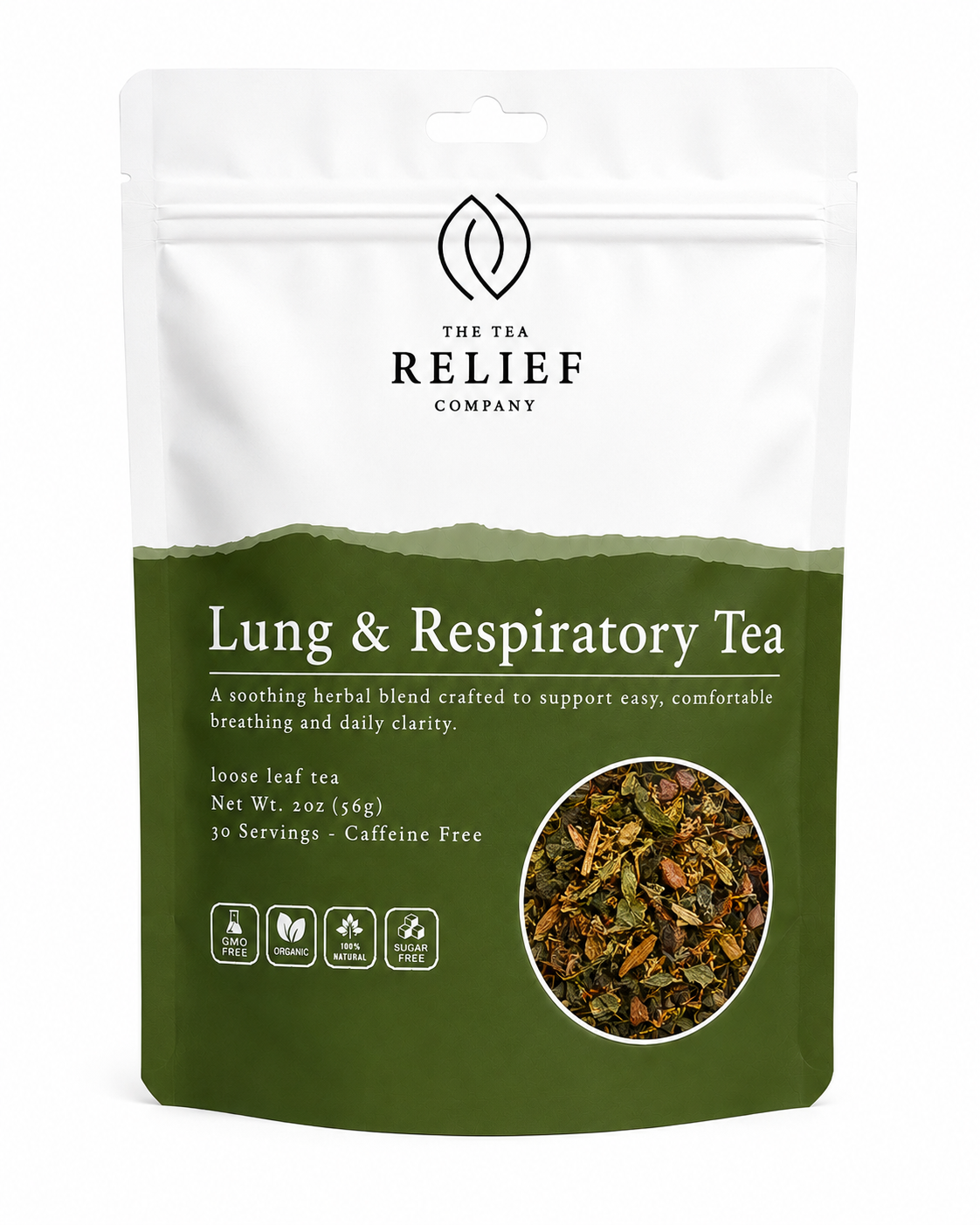 Lung & Respiratory Tea loose leaf pouch by The Tea Relief Company