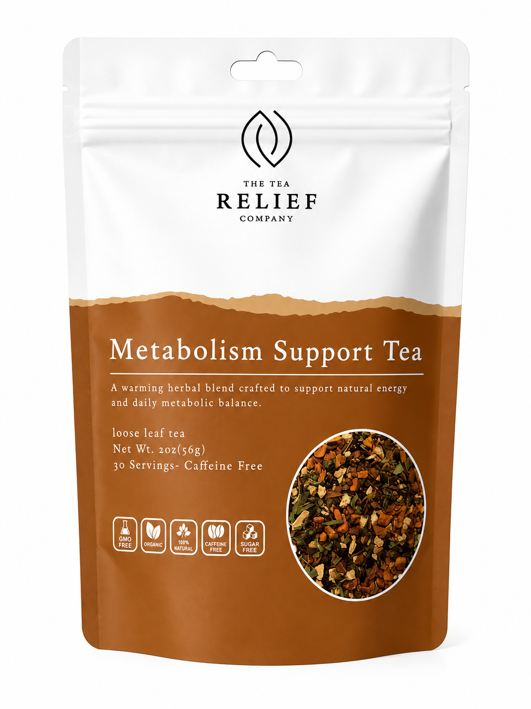 Metabolism Support Tea loose leaf pouch by The Tea Relief Company